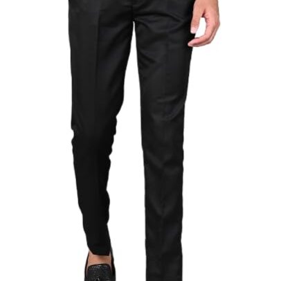 Men's Reguler Fit Polycotton Trouser Pant's Formal Trouser Casual Trouser Pant (Z-Black,34)