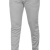 VIJETA Garments for Men Lycra Blend Formal Trousers ? Smart Fit Office Wear Pants with Elastic Waistband & Zip Fly Light Grey 36