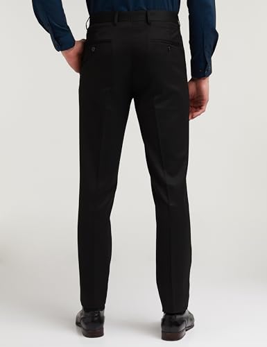 Peter England Men's Slim Fit Work Utility Pants (PETFOSLBR35628_Dark Blue_38) - Image 7