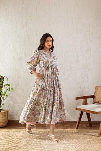 GRECIILOOKS Dress for Women Stylish | One Piece Dress for Women Long | Women Dress | Long Dress for Women | Maxi Dress for Women (in, Alpha, M, Regular, Multicolor) - Image 6