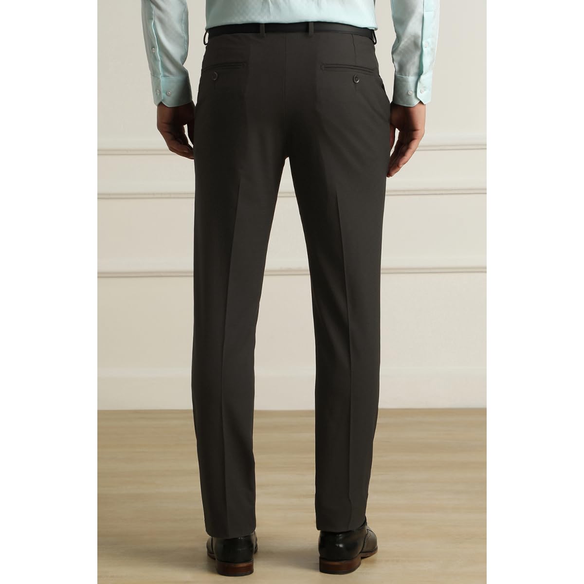 Van Heusen_Mens__Trouser_(VHTFDSLPQ97428_Black_32) - Image 2