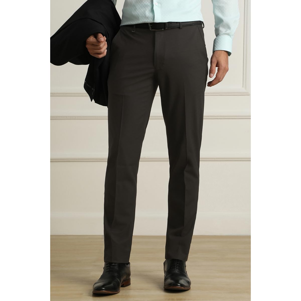 Van Heusen_Mens__Trouser_(VHTFDSLPQ97428_Black_32) - Image 4