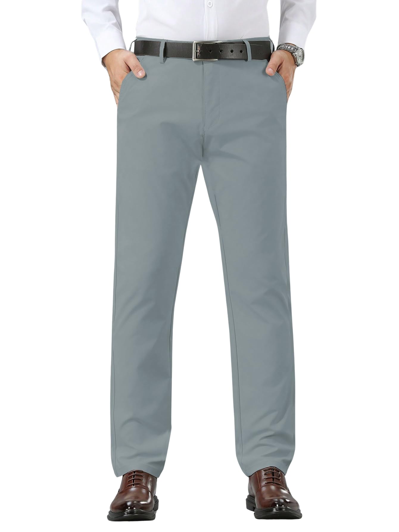 ® Men's Cotton Casual Trouser |Trouser for Men |Formal Pant for Man |Pant for Man |Cotton Pant for Men (Trouser-2042-Grey-36)