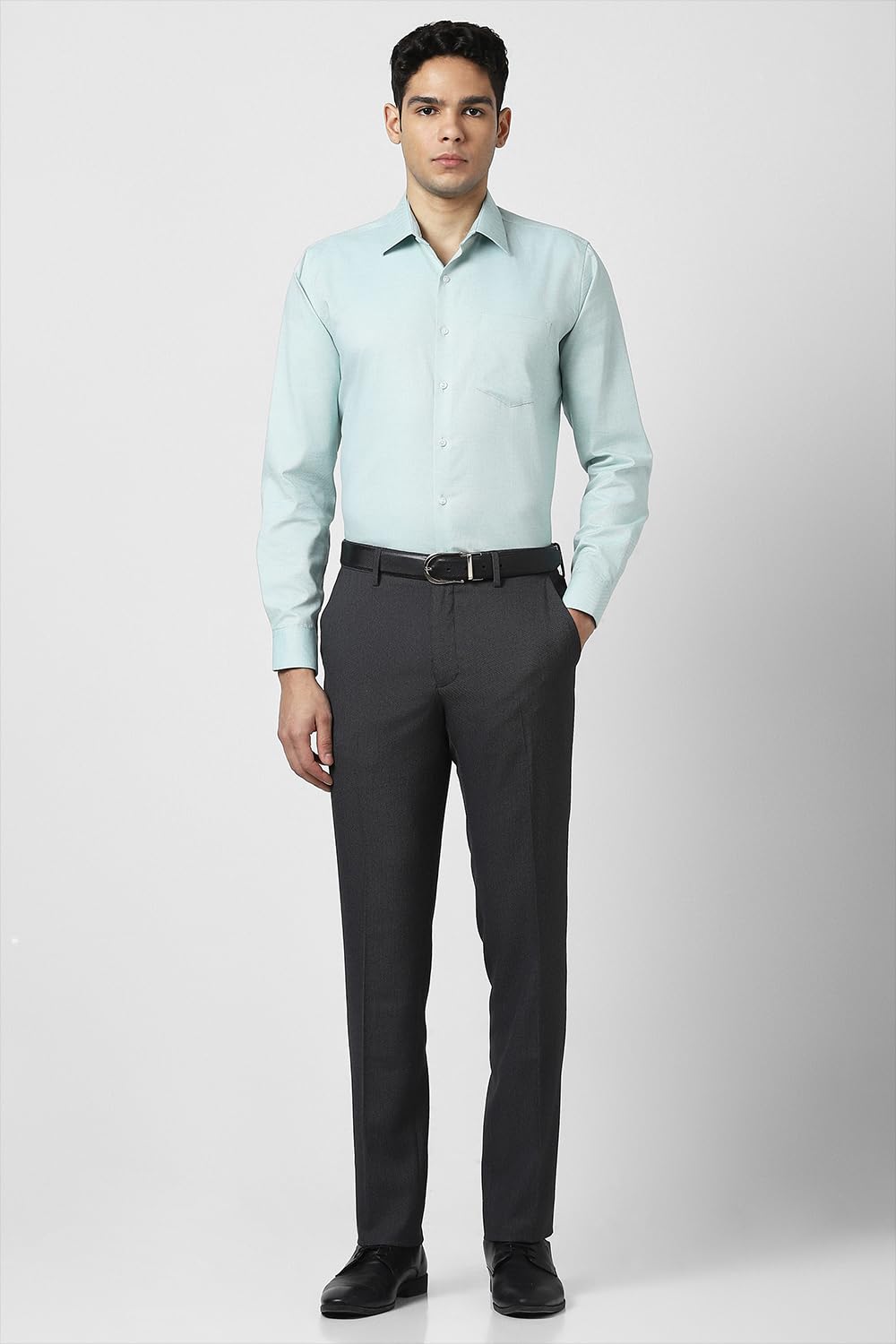 Van Heusen Men Mid Rise Slim Pants (VHTFFSLBN49924_Olive, 32 - Image 2