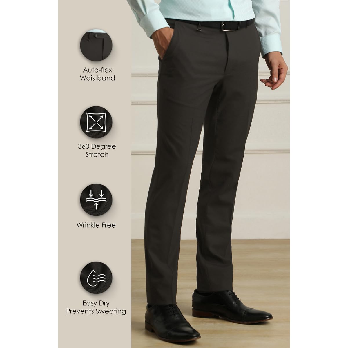 Van Heusen_Mens__Trouser_(VHTFDSLPQ97428_Black_32) - Image 6