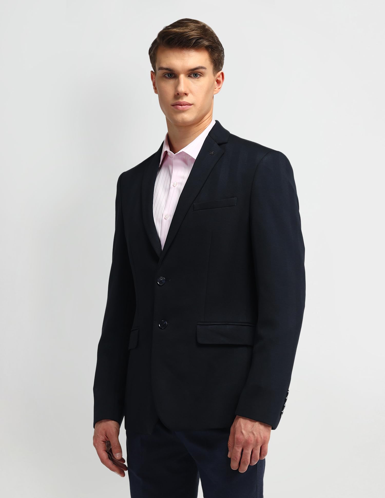 Arrow Men's Classic Slim Formal Blazer (ARAIBZ5063_Blue - Image 5