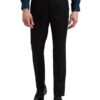 Peter England Men's Slim Fit Work Utility Pants (PETFOSLBR35628_Dark Blue_38)