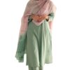 GoSriKi Women's Rayon Viscose Solid Straight Kurta with Pant & Dupatta (Paradise Pista-GS_S_Pista_Small)