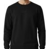 DAMENSCH Premium Microfiber Blend Sweatshirt, Fleece Lined Sweatshirts for Men, No-Fade Colours Winter Wear for Men, Ideal for 10-15 Degrees C-Eclipse Black-M
