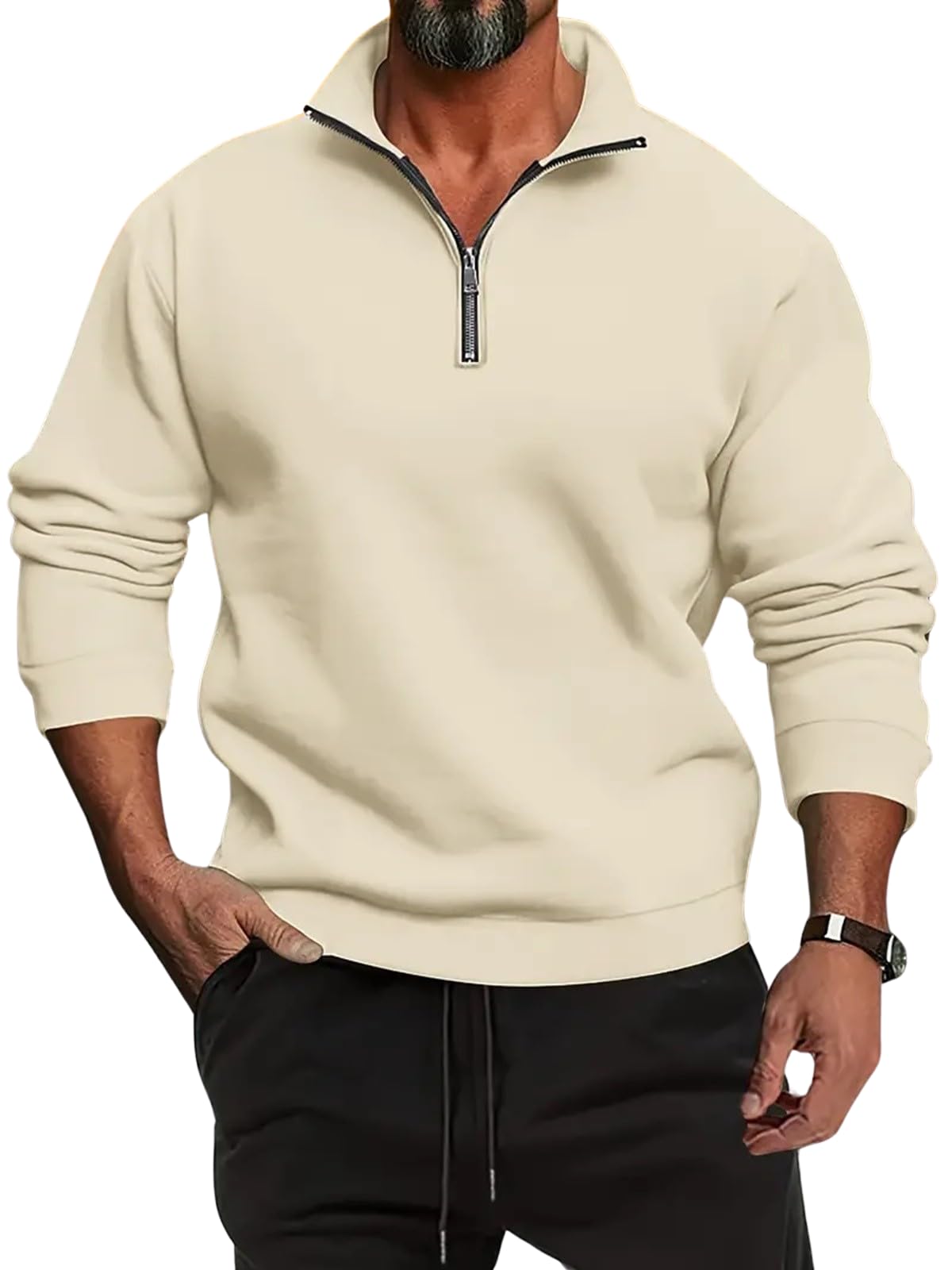 Lymio Hoodie|| Sweatshirt for Unisex || Unisex Hoodie and Sweatshirt (H-34-Cream-L)