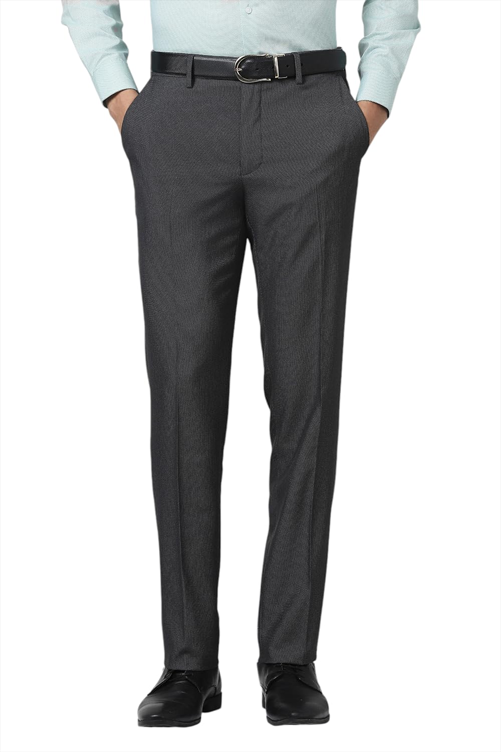 Van Heusen Men Mid Rise Slim Pants (VHTFFSLBN49924_Olive, 32