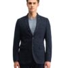 Arrow Men's Zero Calorie Slim Fit Herringbone Blazer Navy