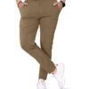 Mehrang Men's High Rise Stretchable Formal Pant Trousers | Stylish Slim Fit Wear Trousers For Office Or Party | Polycotton Knitted Fabric (Numeric, 36, Khaki)