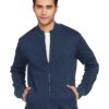 Symbol Men's Cotton Blend High Neck Fleece Regular Fit Sweatshirt Iris Navy Mel Large