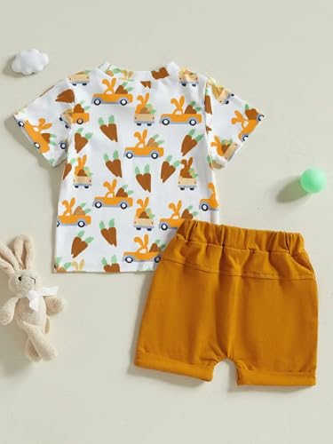 CUTIECRAZE Boy clothing set || cotton clothing set for boy || T shirt And Shorts Set (DTS 26-27) (Orange, 3-4 Years) - Image 5