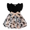 TAGAS Toddler Girls Floral Print A-line Dress for Girls | Frock for Girl |Dresses birthdaydress for Babygirls| Cream