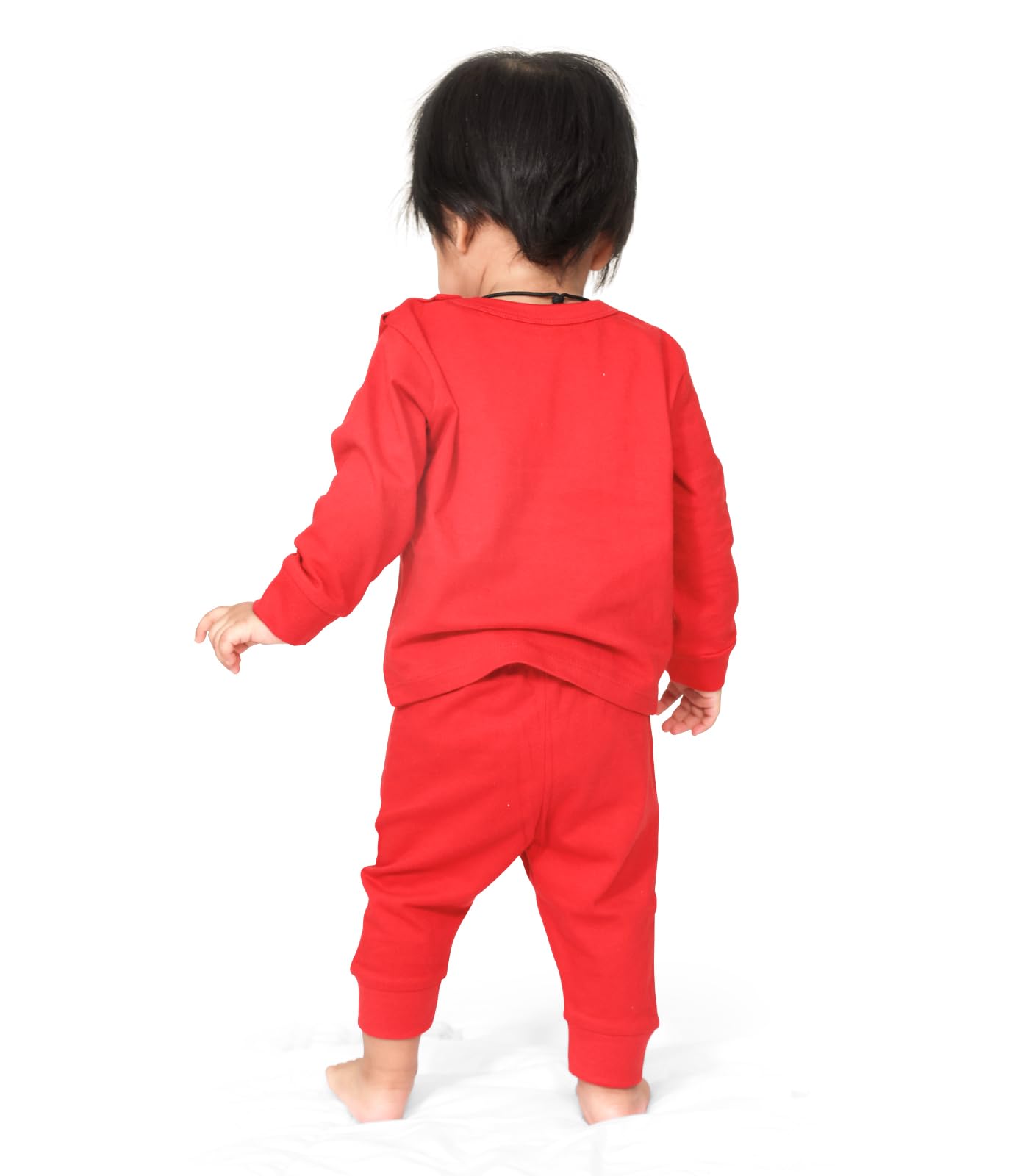 Real Basics Cotton Printed Clothing Sets for Baby Boys & Girls | Unisex Clothing Sets Full Sleeve T-Shirt & Pant (Red Cat-3-4 Years) - Image 7