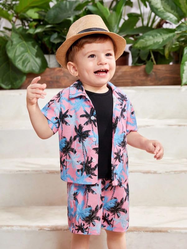 CHALODIA Baby Boy Co-Ord Set | Vibrant Multicolor Print | Perfect for Beach, Picnic & Summer Outings | Toddler Shirt & Shorts - Image 4