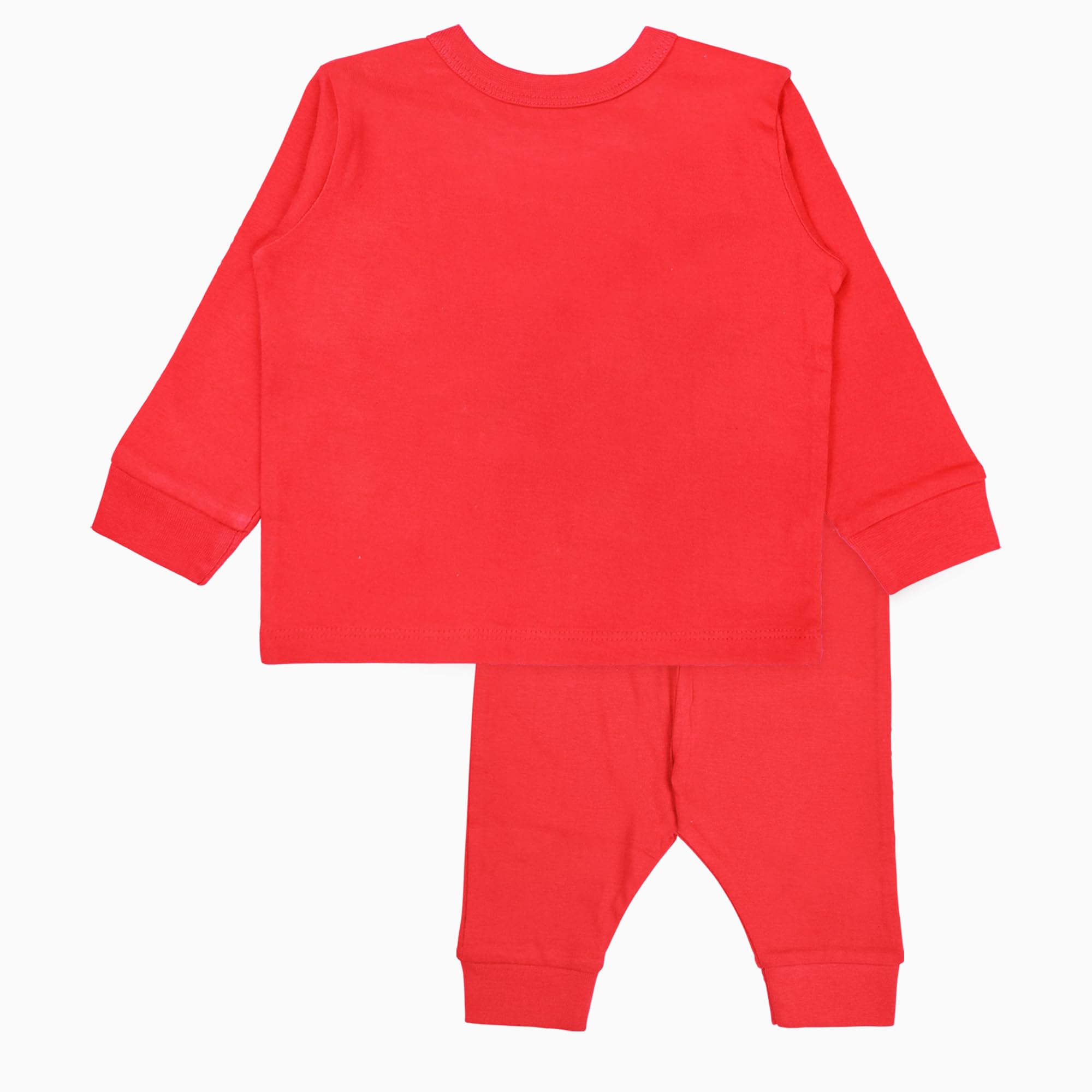 Real Basics Cotton Printed Clothing Sets for Baby Boys & Girls | Unisex Clothing Sets Full Sleeve T-Shirt & Pant (Red Cat-3-4 Years) - Image 9