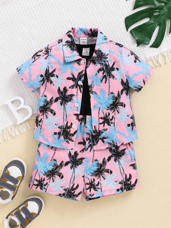 CHALODIA Baby Boy Co-Ord Set | Vibrant Multicolor Print | Perfect for Beach, Picnic & Summer Outings | Toddler Shirt & Shorts - Image 3