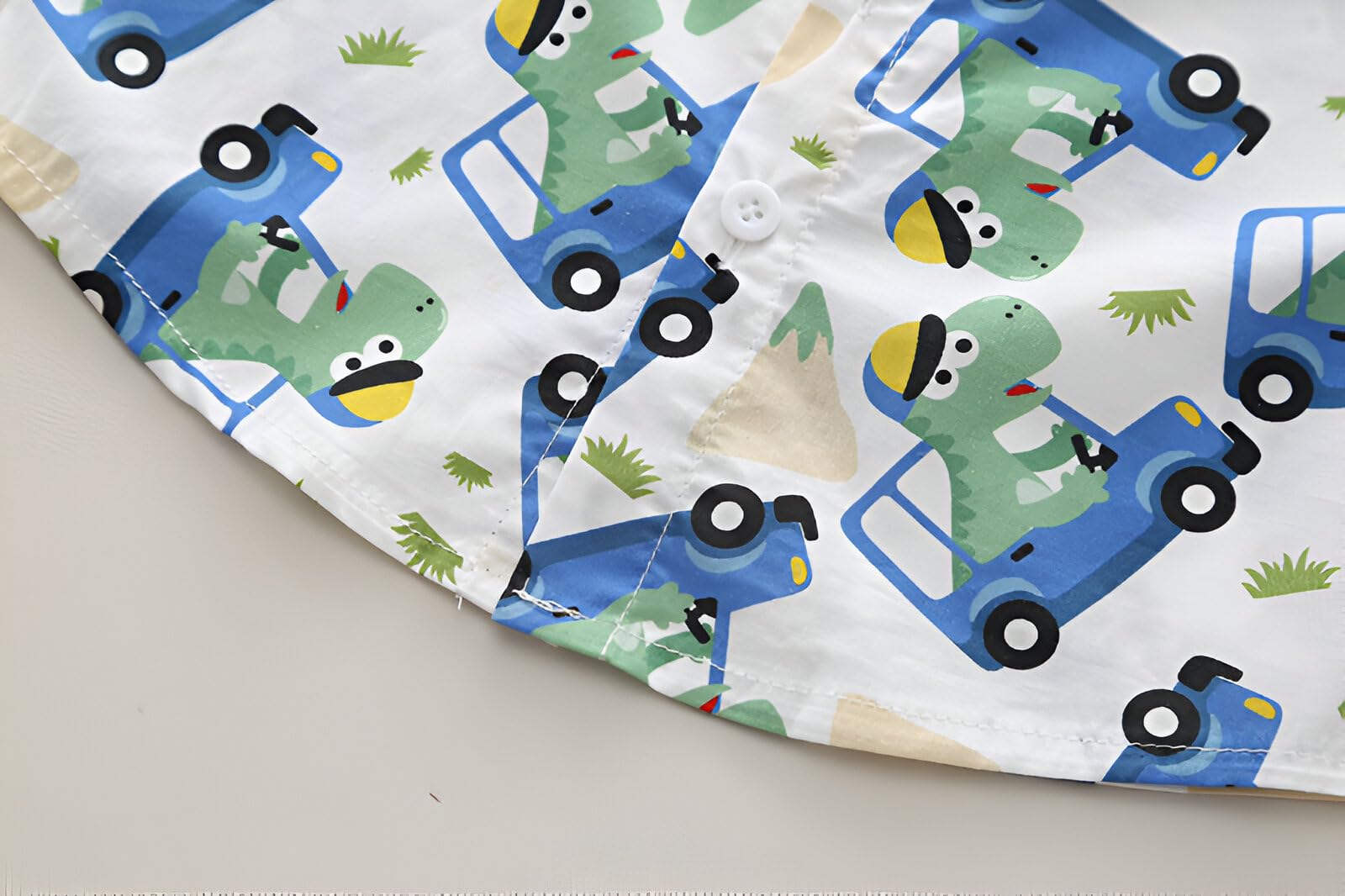 Googo Gaaga Baby Boys Half Sleeve Car Printed Cotton Shirt with Shorts Clothing Set for Kids(5-6 Year) - Image 4