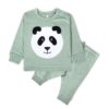 ARIEL Cotton Clothing Sets for Baby Boys & girls - Unisex Clothing sets Full Sleeve T-shirt & Pant (GrnPan_2-3 Years)