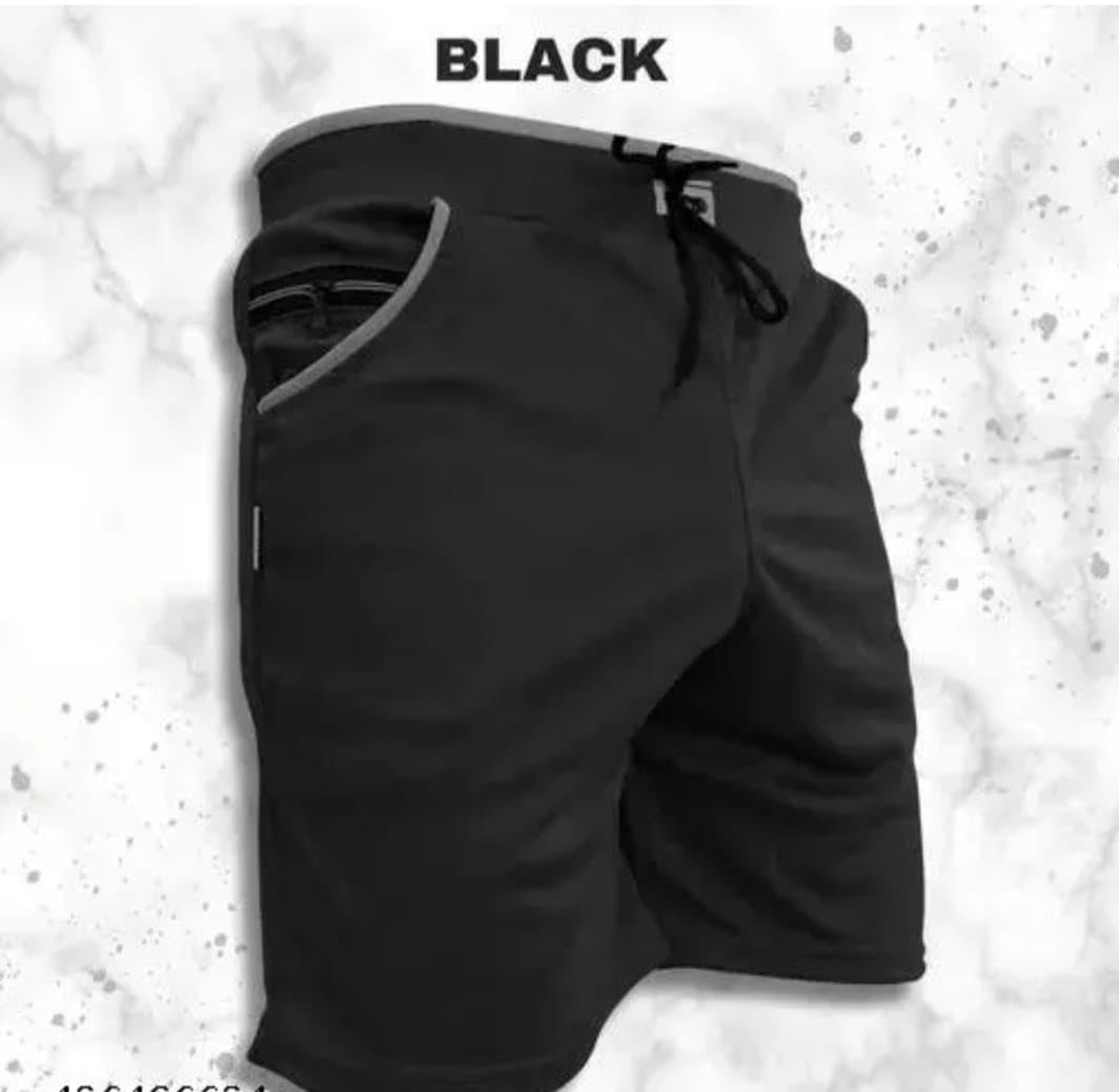 Men's Sports Shorts Combo Pack of 3, Black, Grey & Blue - Image 8