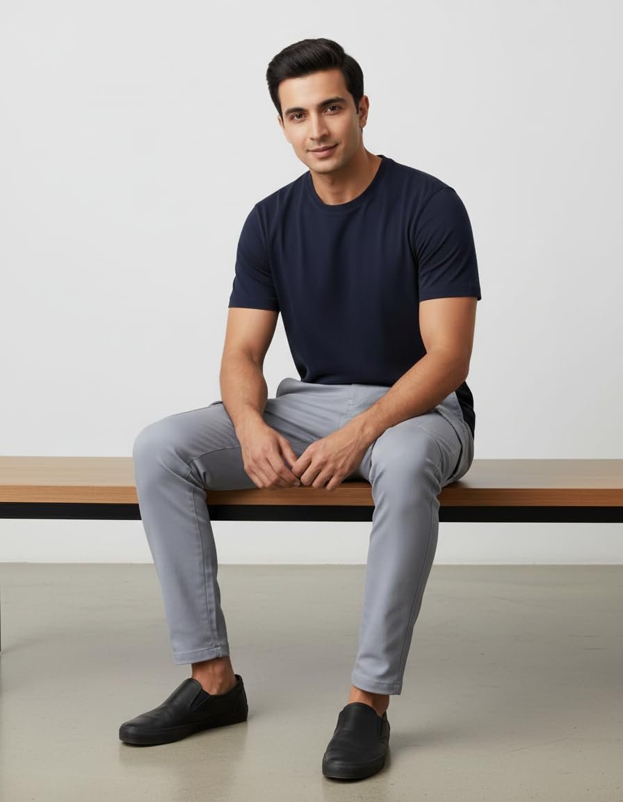 Heavy Toko Twill Unisex 6 Pocket Cargo Track Pant, Light Grey, Drawstring Waist L-5XL - Image 4