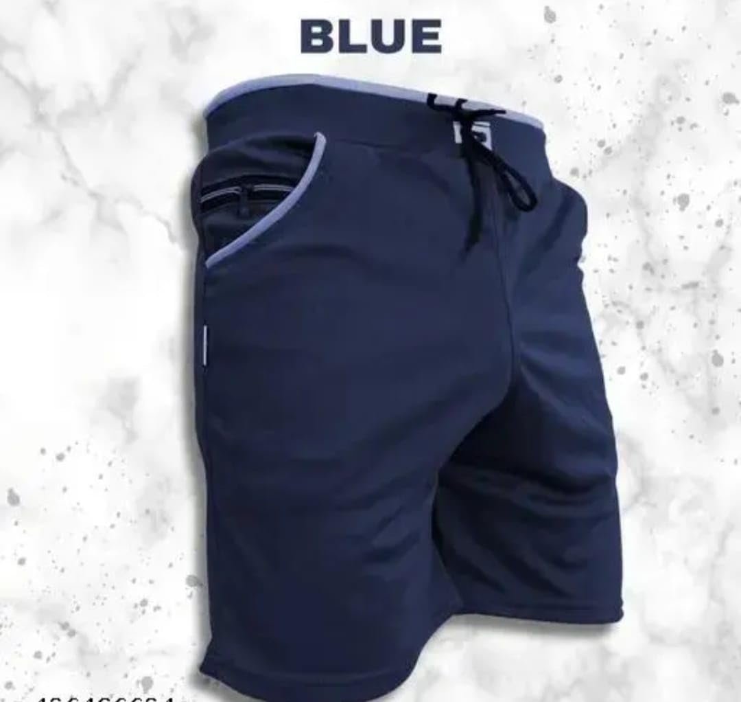Men's Sports Shorts Combo Pack of 3, Black, Grey & Blue - Image 9