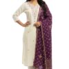 Reewaz NX Women’s Silk Kurti Pant Set with Kasab Work & Bandini Dupatta | Hand Work Festive