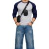 HIMAALAYAN Men's Raglan Full Sleeve T-Shirt Grey Melange & Navy