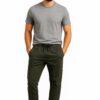 Hirrux Men Regular Fit Solid Denim Track Pants (in, Alpha, XL, Regular, Dark Green)