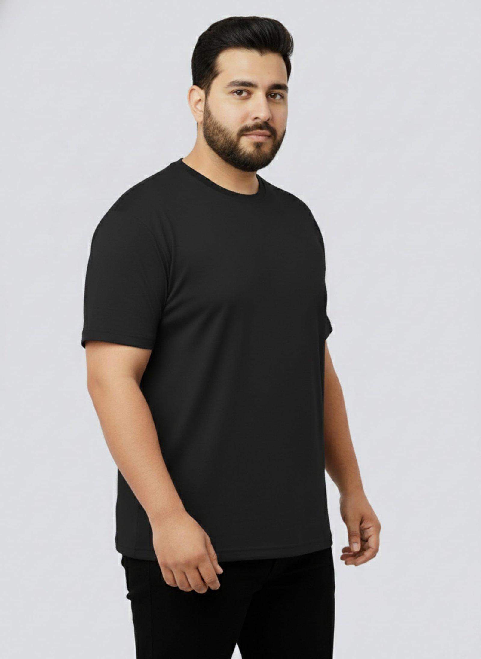 West Gate Clothing Plus Size T-Shirt for Men | Cotton Mens Tshirt 2XL,3XL,4XL,5XL,6XL,7XL,8XL | Travel,Gym T-Shirt | Solid Tshirts | Combo Pack of 2 - Image 3