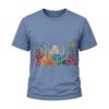 TrendLane India Heritage HD Graphic Printed Patriotic T-Shirt for Men | Taj Mahal & Peacock Feather Tee (in, Alpha, Regular, Blue)