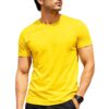 Easy India Kart Men's Regular Fit Cotton T-Shirt | Half Sleeve Round Neck Casual Tee | Stylish Men's T-Shirt for Everyday Wear | Comfortable Fit (Yellow)