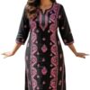 Lucknowi Chikankari Kurti Pant Set, Georgette, A-Line Style, 3/4 Sleeve, Round Neck, Embroidered, Women's Ethnic Wear