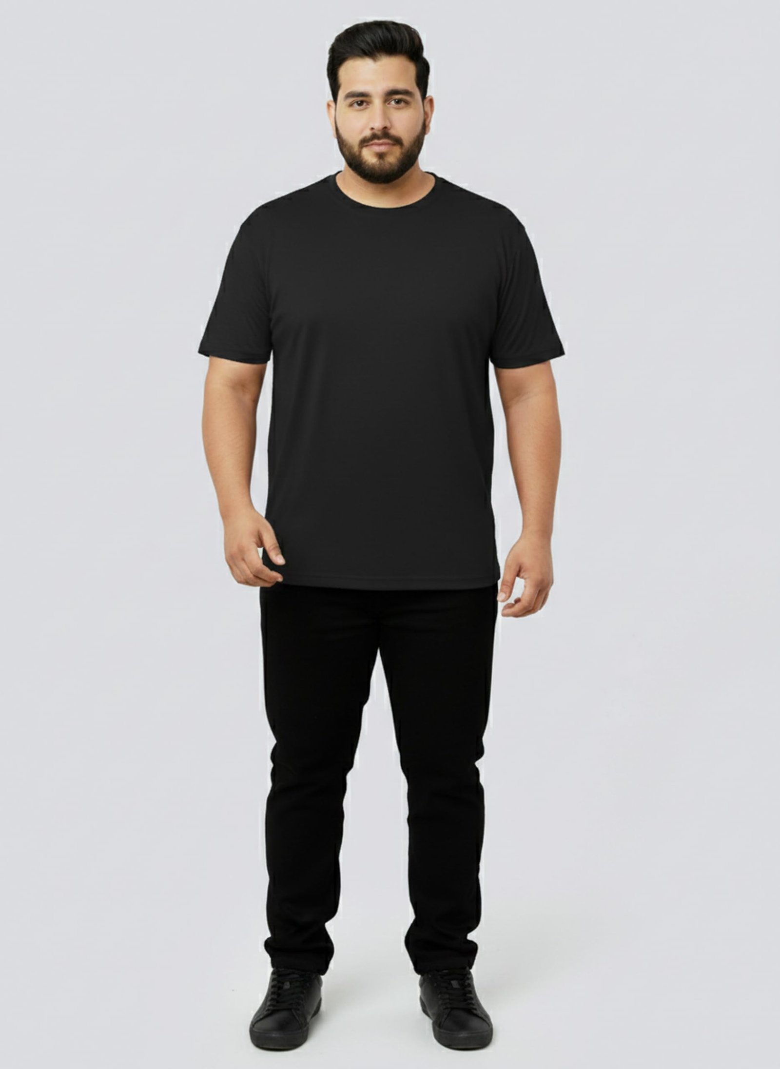 West Gate Clothing Plus Size T-Shirt for Men | Cotton Mens Tshirt 2XL,3XL,4XL,5XL,6XL,7XL,8XL | Travel,Gym T-Shirt | Solid Tshirts | Combo Pack of 2 - Image 4