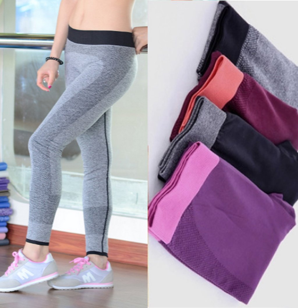 Imported Sweat-absorbent Spliced Skinny Yoga Pants Gym Pants Leggings Sportswear - Image 6
