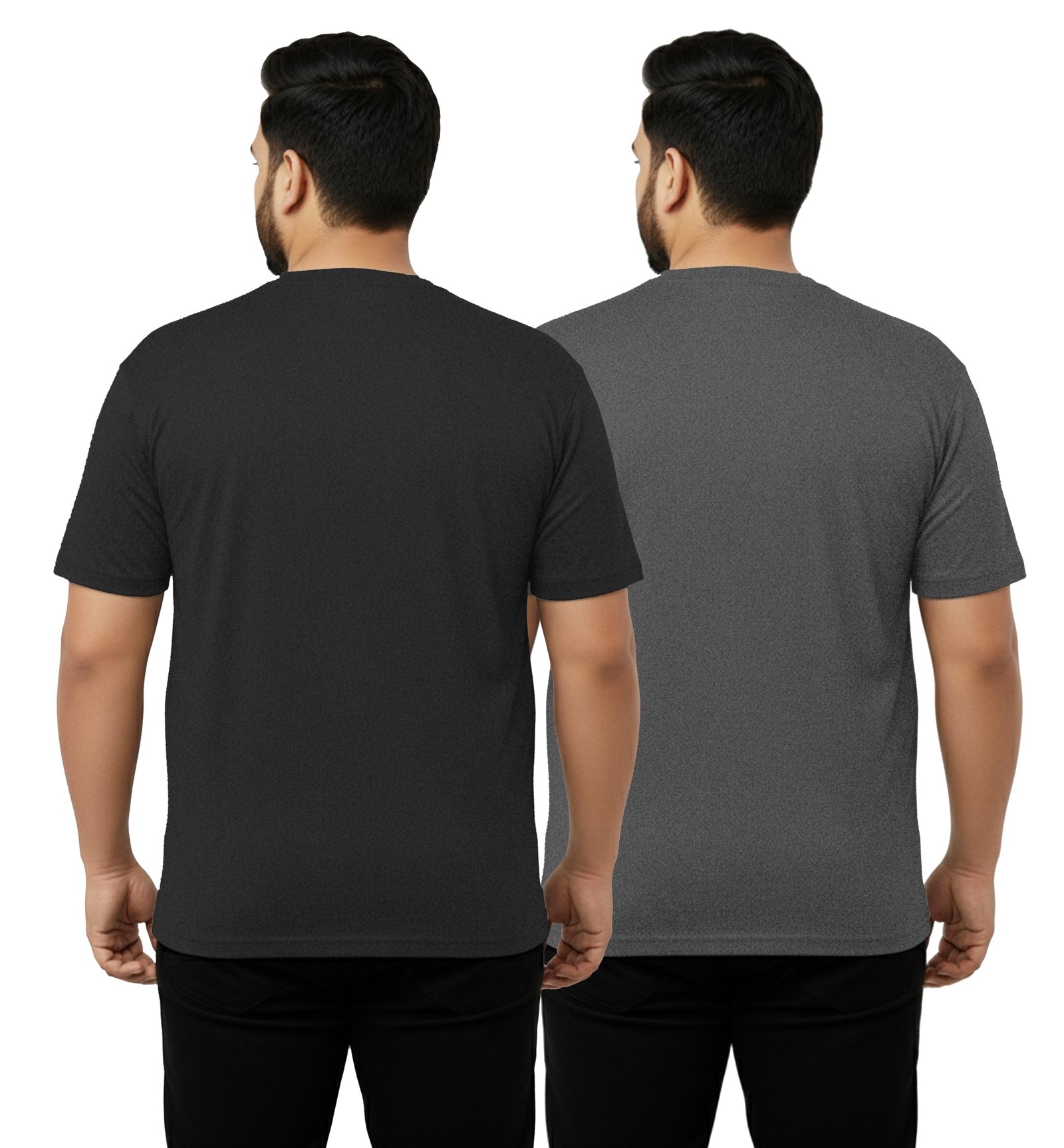 West Gate Clothing Plus Size T-Shirt for Men | Cotton Mens Tshirt 2XL,3XL,4XL,5XL,6XL,7XL,8XL | Travel,Gym T-Shirt | Solid Tshirts | Combo Pack of 2 - Image 2