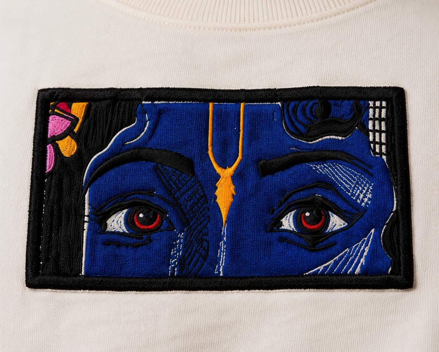 Men’s Pure Heavy Cotton T-Shirt with Embroidery Graphic Design, Premium Crew Neck Half Sleeve Regular Fit Casual Streetwear Tee for Men (in, Alpha, Off White) - Image 9
